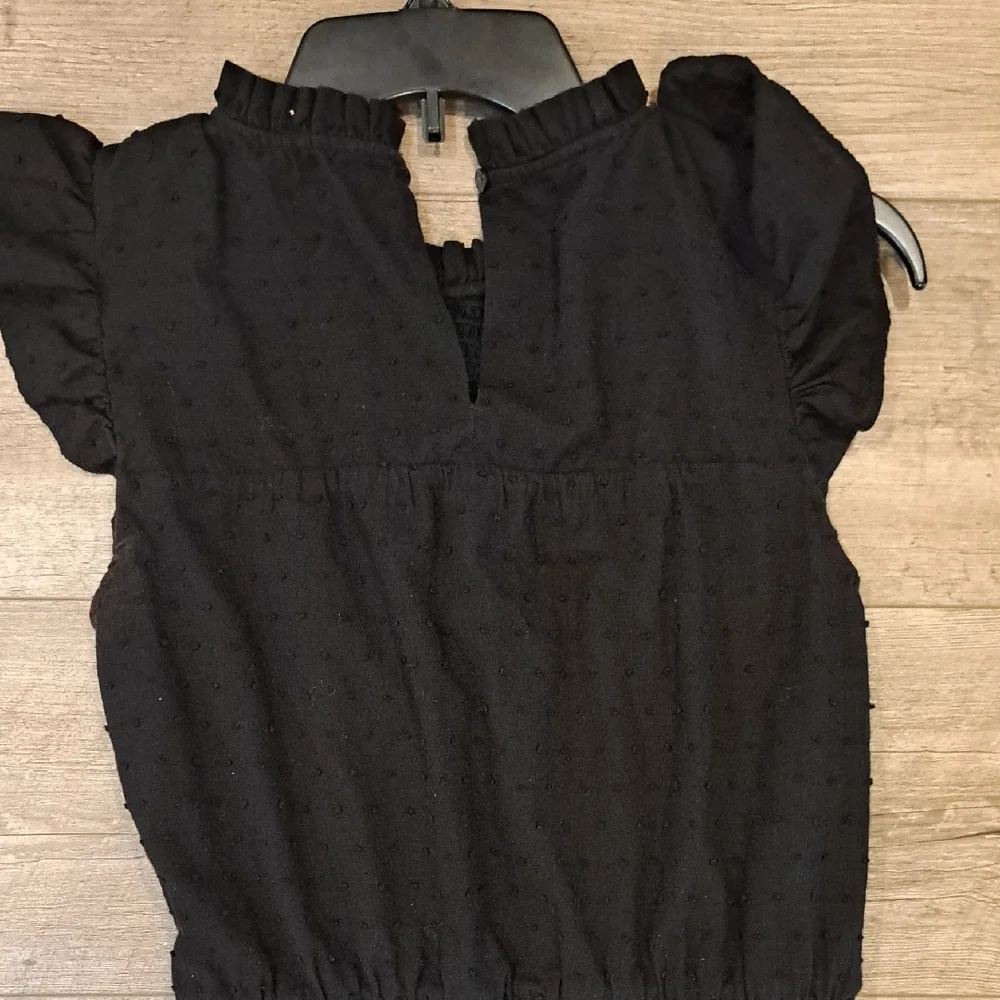 LOFT Black Smocked Tiered Cocktail Dress - Picture 4 of 5